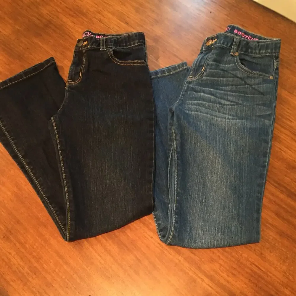 The Children's Place Bootcut Jeans Dark Wash Medium Wash 14 Slim